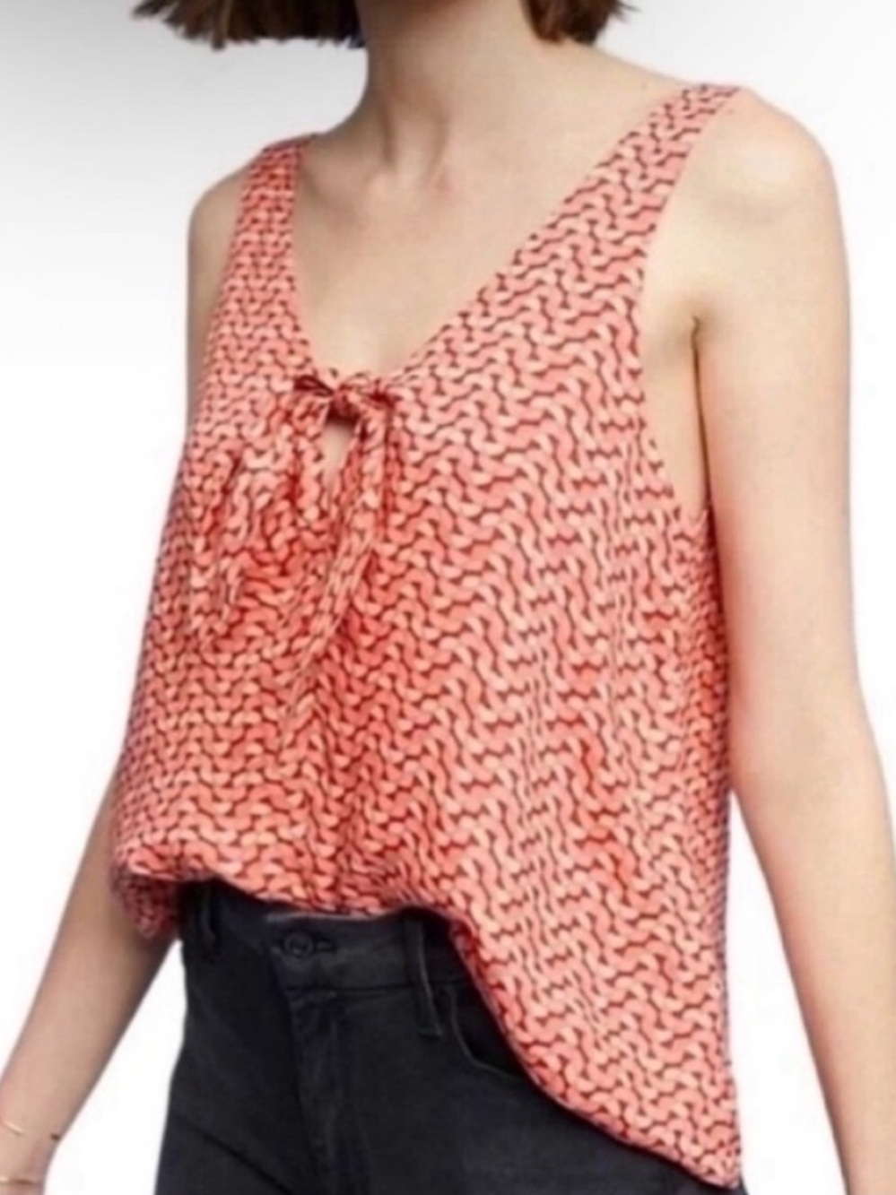 Anthropologie Maeve Verena Tie Front Tank